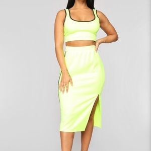 2 piece neon Track Team set